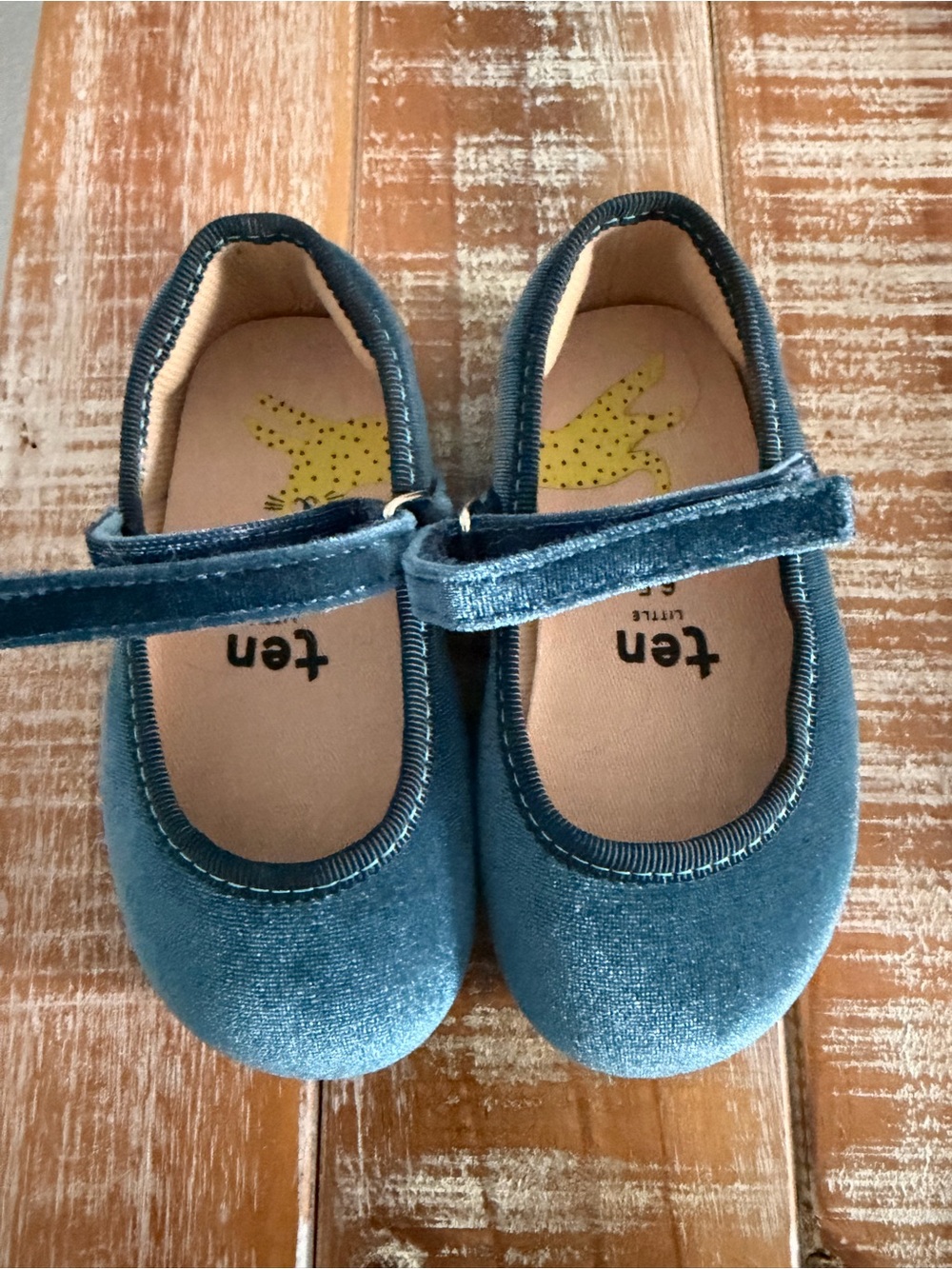 Velvet Mary Jane Dress Shoes for Kids in Teal